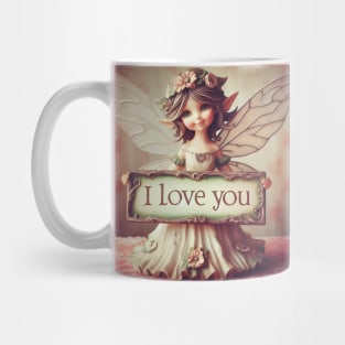 Valentine I Love You Pixie Fairy Mug